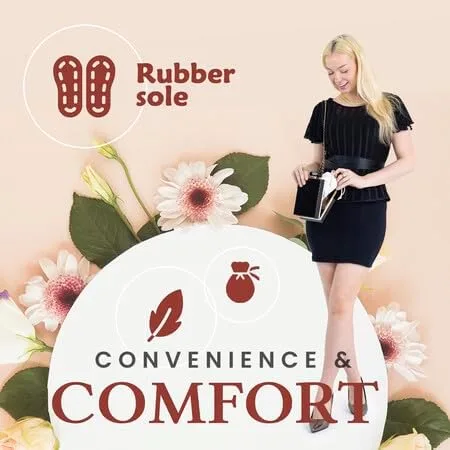 Vista 4 de Silky Toes Zapatos planos de ballet plegables de terciopelo para mujer, con bolsa de transporte