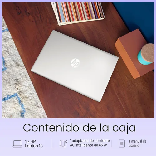 Vista 7 de Laptop HP FHD de 15.6", procesador Intel N100, RAM de 16 GB, SSD NVMe de 256 GB, WiFi 6, Bluetooth 5.3, Windows 11 Home, plata natural
