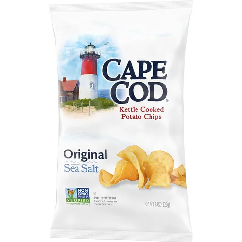 Vista 10 de Cape Cod Papas fritas, papas fritas cocidas en hervidor original, 8 onzas