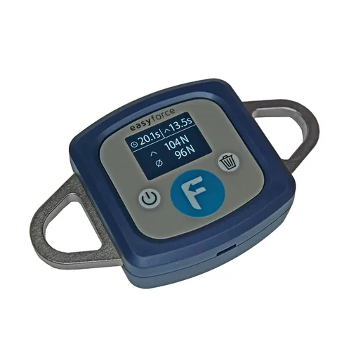 Vista 3 de EasyForce® Dinamómetro digital de rendimiento Capacidad máxima de fuerza 661.4 lbs (2942 N) para entrenadores de fuerza, fisioterapeutas