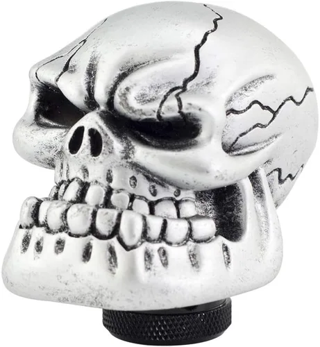 Vista 10 de Pomo para palanca de cambios automática con forma de calavera, color negro