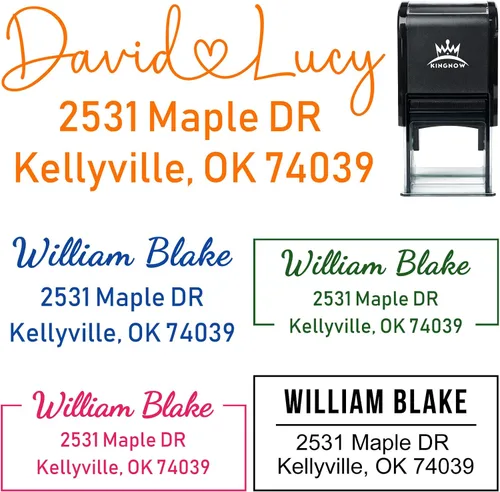 Vista 10 de de The Library of Stamp - Sello personalizado para libros, sello de goma de madera