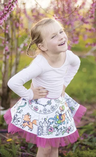 Vista 4 de Great Pretenders 83080, Colour-A-Skirt, talla 4-6 de EE. UU., multicolor, Rosado