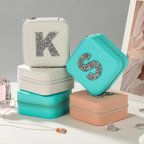 Vista 2 de Parima Regalos personalizados para adolescentes, niñas y adolescentes, joyero de viaje pequeño, organizador de joyas, regalos únicos de cumpleaños