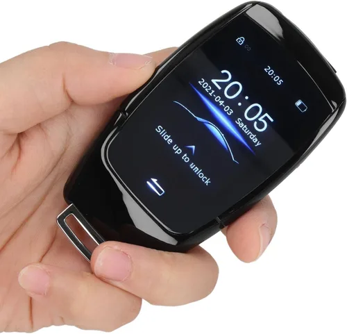 Vista 6 de Aramox Llave remota inteligente, llave inteligente universal TK900 LCD Smart Key Remote Entrada sin llave para botón de arranque y parada del motor