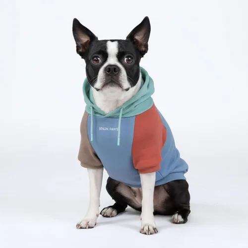 Vista 79 de Spark Paws Sudadera con capucha para perro, suéter de primera calidad para perros pequeños, medianos y grandes Trajes cálidos para bulldogs