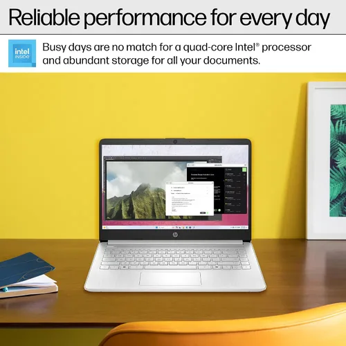 Vista 6 de HP Computadora portátil de 14 pulgadas para productividad empresarial estudiantil 2026, MS Office y Win 11 Pro, Copilot AI, CPU Intel de 4 núcleos