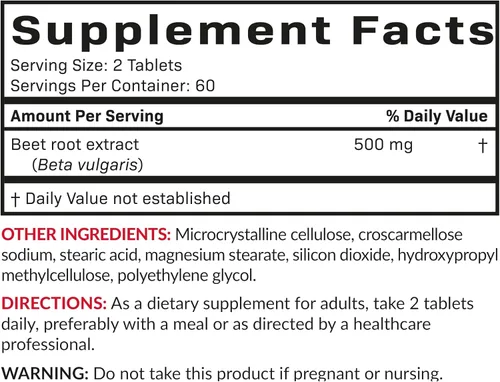 Vista 8 de Futurebiotics Raíz de remolacha extra fuerte, sin OMG, 120 tabletas vegetarianas