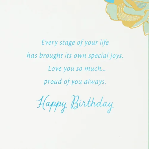 Vista 3 de Tarjeta de cumpleaños Hallmark para hija (Flores)