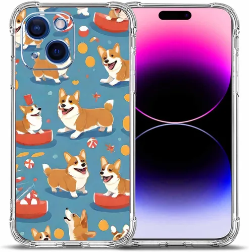 Vista 25 de Funda para iPhone 15 Plus, hermosa protección contra caídas de flores rosas, a prueba de golpes, funda protectora de cuerpo completo resistente a