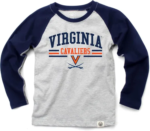 Vista 80 de Wes and Willy NCAA playera raglán de manga larga para niños