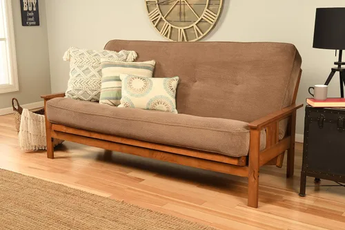 Vista 12 de Kodiak Futons Monterey - Marco de futón con cajones, incluido, color nuez Solo marco
