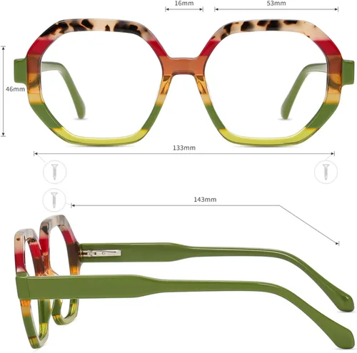 Vista 6 de Firmoo Gafas de luz azul para mujeres y hombres Colección Bold Bold019
