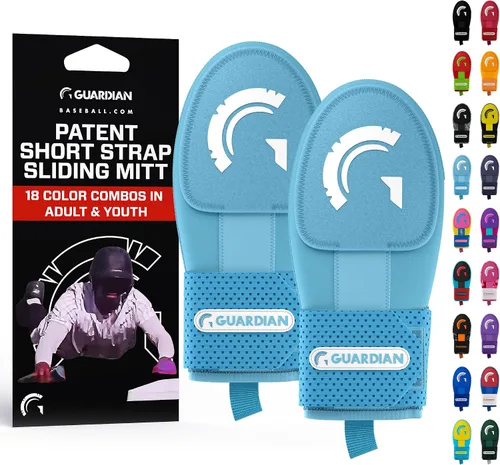 Vista 9 de Guardian Baseball Guantes deslizantes – Tallas para jóvenes y adultos – Guante deslizante para béisbol – Correa de compresión elástica, paquete de 2