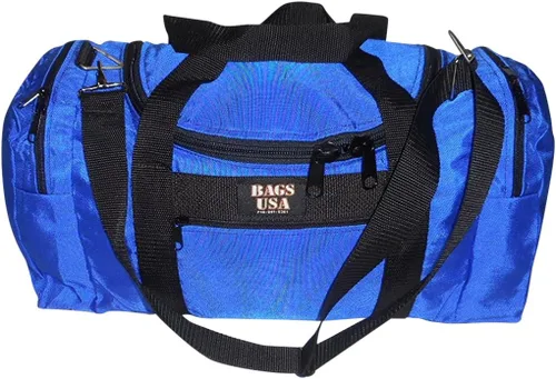 Vista 40 de Bolsa de lona triple grande con apertura en U, bolsillo frontal y dos compartimentos laterales, perfecta bolsa de cabina fabricada en Estados Unidos.