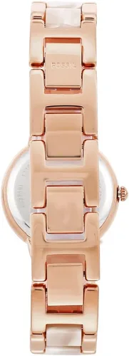 Vista 2 de Fossil Virginia - Reloj para mujer con detalles de cristal y correa de acero inoxidable autoajustable