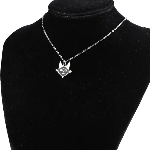 Vista 4 de KEYCHIN Collar de cabra del diablo, regalos góticos de cabra Baphomet, joyería de cabra