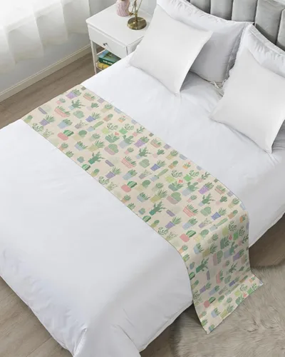 Vista 7 de Caminos de cama blancos para cama de tamaño individual, mantas decorativas para pie de cama, moderno y simple telón de fondo blanco para cama, sofá