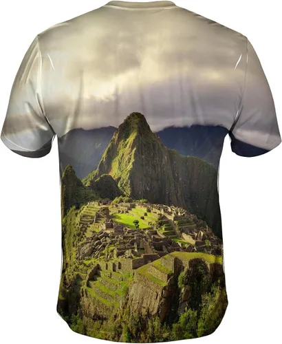 Vista 2 de Yizzam- Machu Picchu Sunrise Camiseta para hombre
