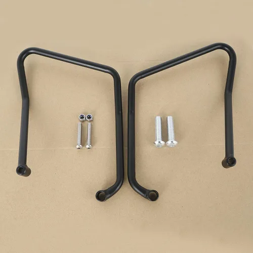 Vista 12 de TCT-MOTORPARTS Soporte de protección de alforja para Harley Electra Glide FLHT FLHTC FLHTCU 97-08 Cromado
