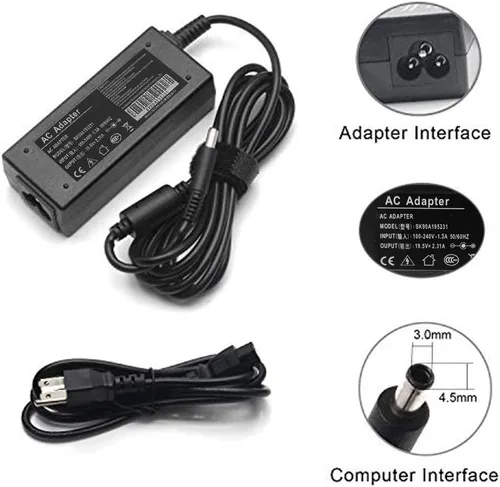 Vista 3 de 45 W 19.5 V 2.31 A AC adaptador cargador portátil compatible con Dell 15 5000 5551 5555 5558 7558 7595 13-7000 7378 7352 7348 11-3000 15-500000000