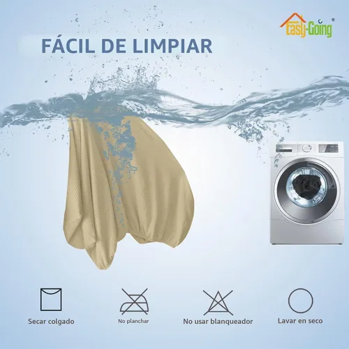 Vista 6 de Easy-Going - Funda de cojín elástica individual para sofá biplaza, sillón, funda de cojín protectora, suave, flexible con parte inferior elástica