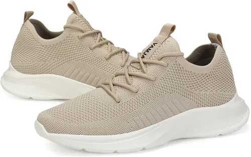 Vista 3 de VAMJAM Zapatos deportivos de correr para hombre, ligeros, transpirables, con cordones, de malla, para caminar, entrenamiento, casuales, deportivos