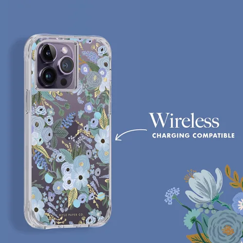 Vista 6 de Rifle Paper Co. Funda para iPhone 14 Pro Max [Funciona con cargador inalámbrico] [Protección contra caídas de 10 pies] Bonita funda para iPhone