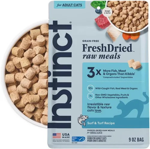 Vista 11 de Instinct Freeze Dried Raw Meals, Natural Cat Food, Chicken, 9.5 oz. Bag