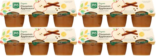 Vista 4 de 365 by Whole Foods Market, Salsa de manzana sin azúcar, orgánica, 4 onzas, paquete de 6