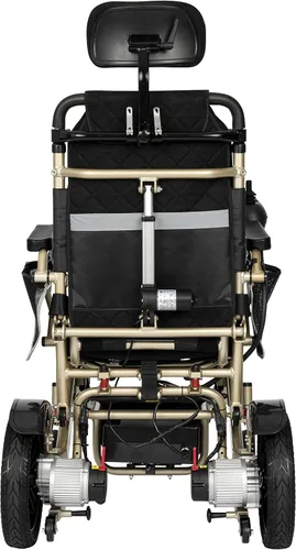 Vista 3 de Silla de ruedas eléctrica reclinable, ligera, de primera calidad, silla de ruedas eléctrica reclinable automática