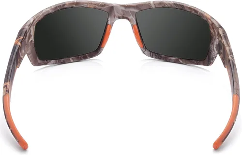 Vista 7 de BRUBAKER Gafas de sol polarizadas de camuflaje para pesca y caza, lentes