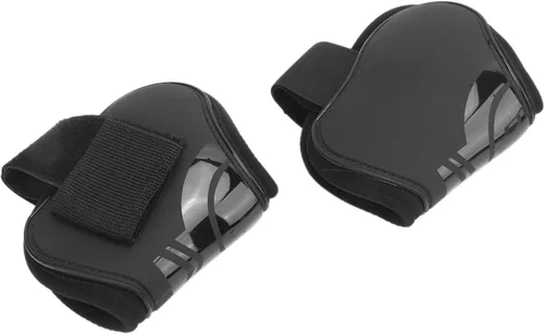 Vista 6 de Zerodis Botas de tendón de caballo, 4 unidades, botas protectoras de pezuña de caballo, ligeras, ajustables, botas de frente abierto, botas equinas