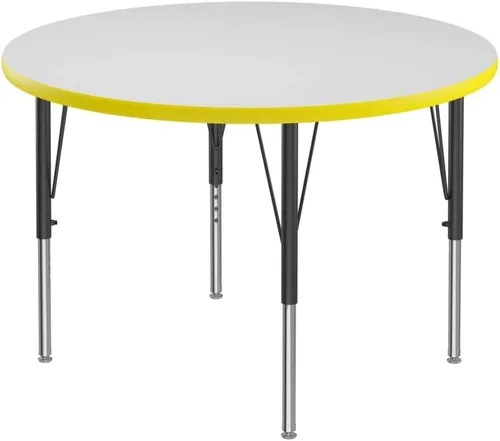 Vista 38 de Correll - Mesa rectangular de 24 x 36 pulgadas, mesa de actividades superior de borrado en seco, altura ajustable (19 a 29), laminado de alta
