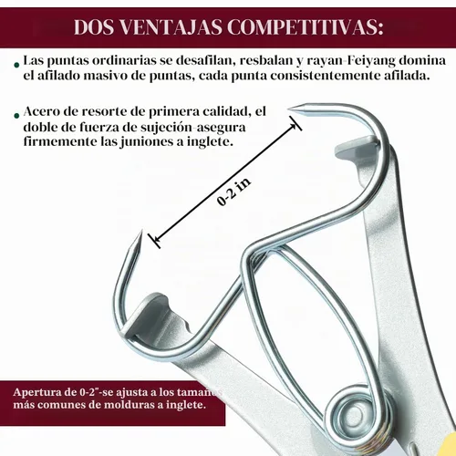 Vista 3 de Miter Spring Clamps Essential Set for Woodworking
