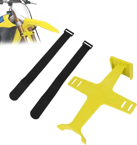 Vista 9 de Protector universal de horquilla de motocicleta, abrazadera de soporte de horquilla de 11.2 pulgadas, protector guardián de suspensión con 2 correas