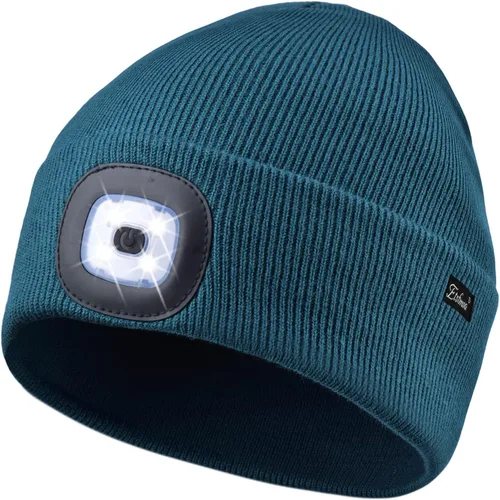 Vista 23 de Etsfmoa Gorro unisex con la luz, regalos para hombres, papá, padre, gorras recargables por USB