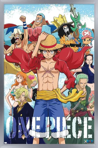 Vista 9 de Trends International One Piece - Póster de pared de tripulación, 22.4 pulgadas de largo x 14.7 pulgadas, versión enmarcada de madera de granero