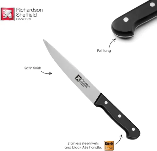 Vista 4 de Richardson Sheffield Cuchillo profesional universal FN202 de 6.5 pulgadas, acero inoxidable, aprobado por NSF