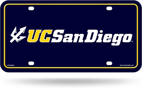 Vista 37 de NCAA etiqueta de metal para auto, negro