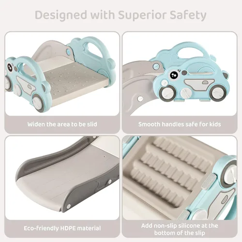Vista 3 de Sofá deslizante interior para bebés y niños pequeños de Duke Baby, para niños de 1 a 3 años, accesorio adicional de sofá deslizante para cama Nugget