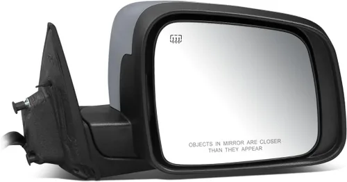Vista 7 de DNA Motoring OEM-MR-CH1320420 Espejo retrovisor de puerta lateral izquierdo con calor alimentado compatible con Durango 2011-2022, con detección