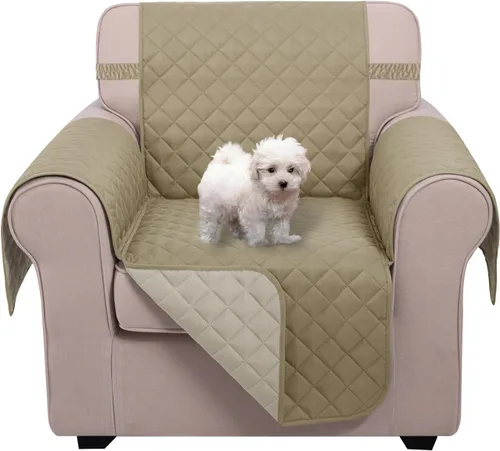 Vista 36 de U-NICE HOME Funda para sillón reclinable, reversible, con correas elásticas, resistente al agua, protege de perros y mascotas, sillón pequeño