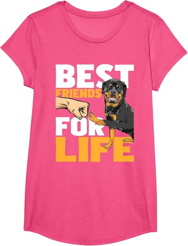 Vista 40 de Best Friends for Life - Rottweiler Animal Dog Lover Breeder T-Shirt