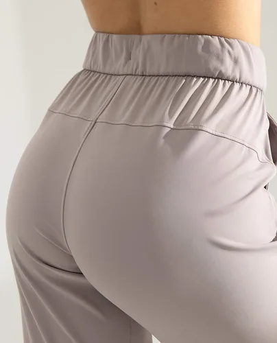Vista 6 de AJISAI - Pantalones deportivos para mujer con cordón y bolsillos, para correr y relajarse