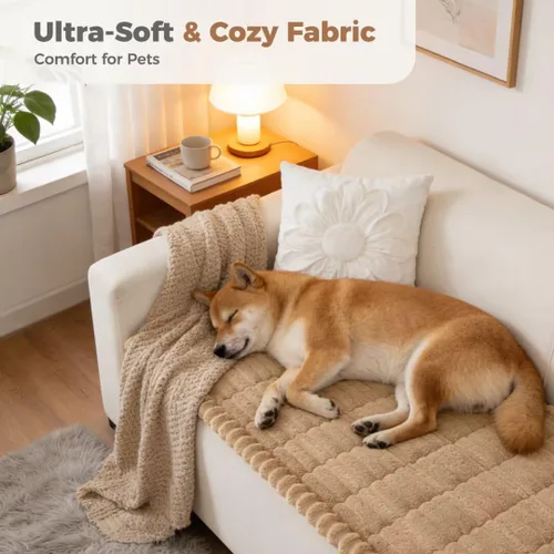 Vista 3 de fundas para sofá para perros, funda para sofá lavable para mascotas, fundas para sofá de cojines aptas para mascotas, funda antideslizante para sofá