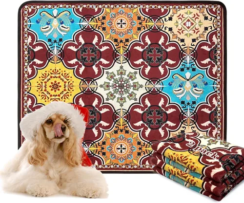 Vista 15 de Qeils - Almohadillas lavables para orina para perros, almohadillas reutilizables para cachorros de 36 x 41 pulgadas, paquete de 2