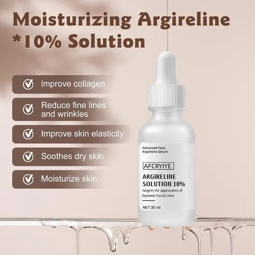 Vista 3 de Argireline - Suero facial para cara, suero facial con 10% de péptido Argireline, para una textura e hidratación más suaves, regalo ideal para el día