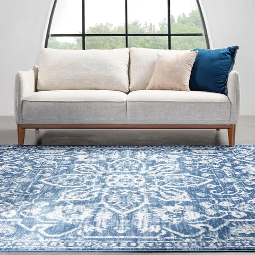 Vista 76 de Well Woven - Alfombra tejida estilo vintage con diseño de medallón, 68 x 120 cm