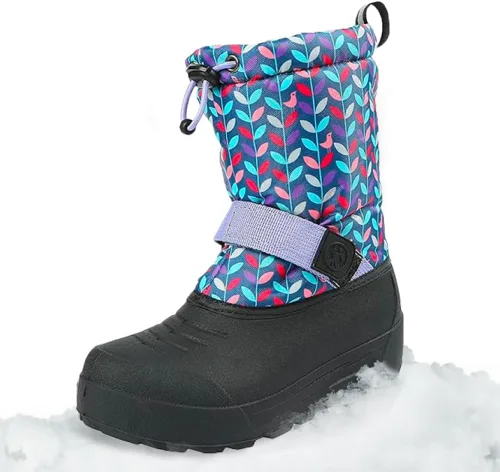 Vista 15 de Northside Frosty Botas de nieve de invierno aisladas con parte superior de nailon resistente al agua, forro de secado rápido, plantilla de EVA Baya